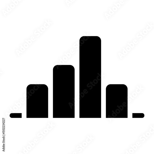 analytics glyph icon