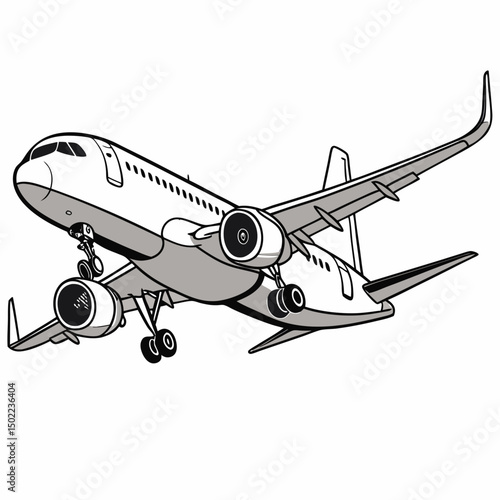 airplane icon vector .white background