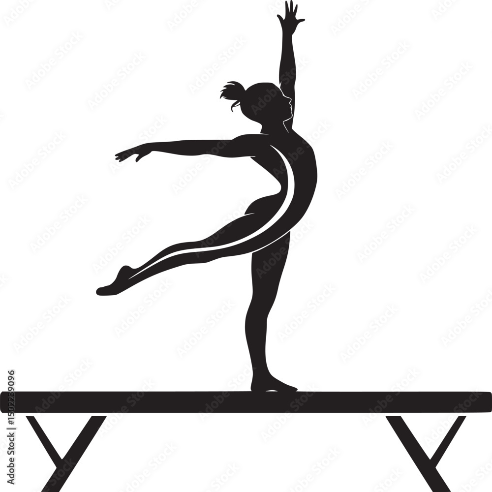 Fototapeta premium ballet dancer silhouette