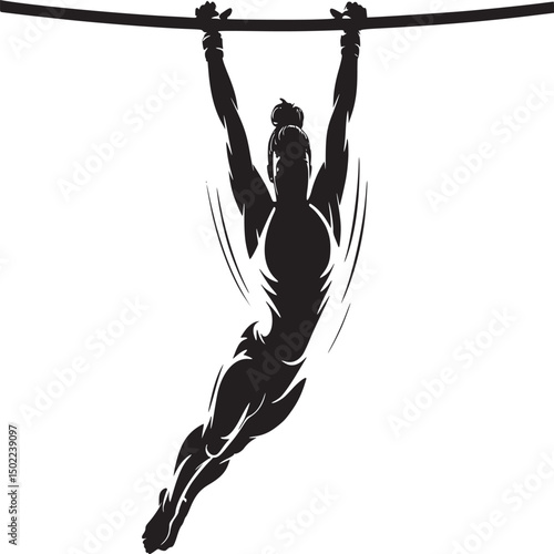 gymnast on the rope