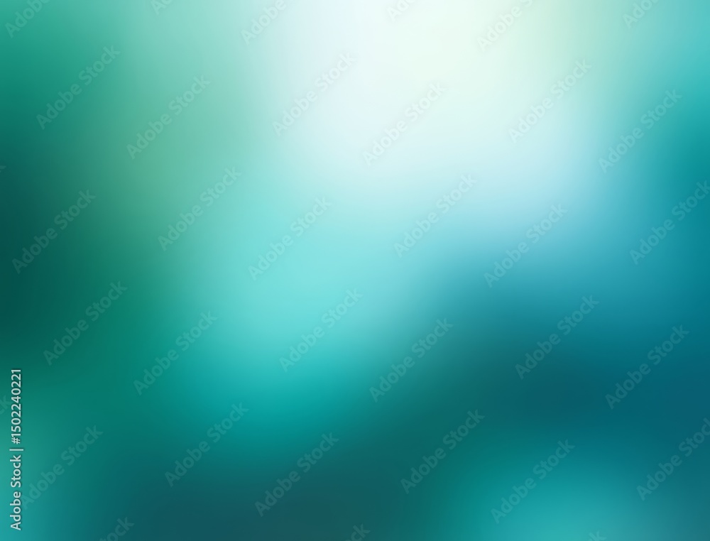 Obraz premium Abstract teal and white gradient background