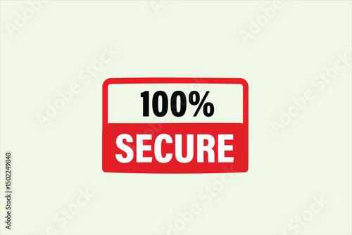 sale extended, 100% secure, for websites, application Design, Element, learn, stay, template, 100% secure, design, level, sign, speech, bubble  banner, modern, symbol, click. 
