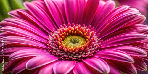 Pink Daisy Bloom Closeup, Vibrant Flower Macro Photography, Nature Detail