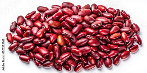 Red Beans White Background Landscape Photography: Stunning Still Life Images
