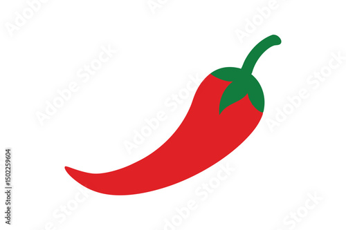 cartoon red chili pepper clipart vector illustration