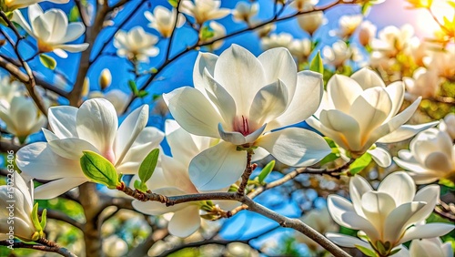 Stunning Magnolia Bloom Close Up - Spring Flowering Tree Photography