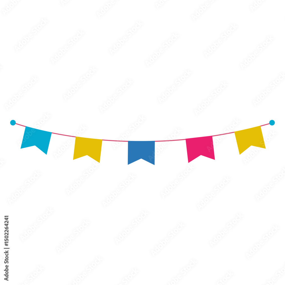 Fototapeta premium Colorful Fiesta Flag
