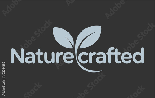 Nature Crafted Leaf Logo Design