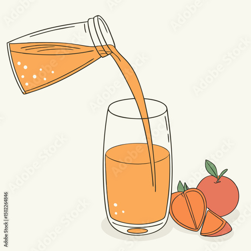 juice glass icons, vector .white background