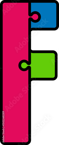 Puzzle Jigsaw Alphabet Letter