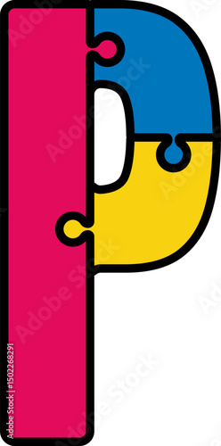 Puzzle Jigsaw Alphabet Letter
