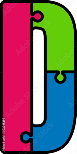 Puzzle Jigsaw Alphabet Letter