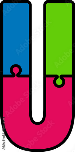 Puzzle Jigsaw Alphabet Letter