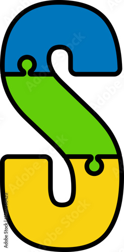 Puzzle Jigsaw Alphabet Letter