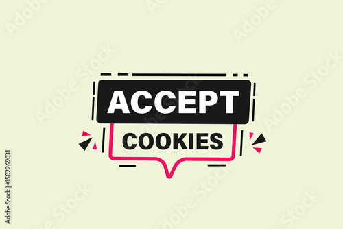 sale extended, accept cookies, for websites, application Design, Element, learn, stay, template, accept cookies design, level, sign, speech, bubble  banner, modern, symbol, click. 
