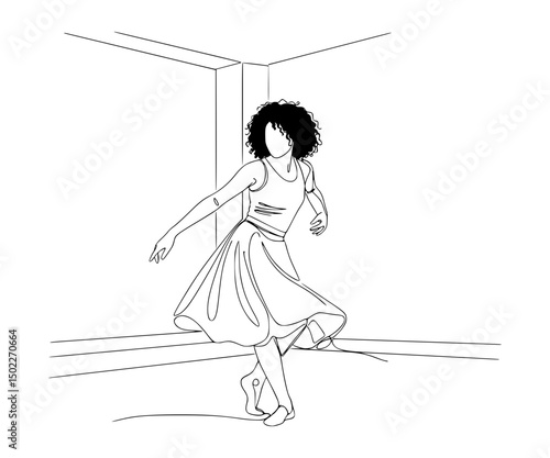 Person dancing alone