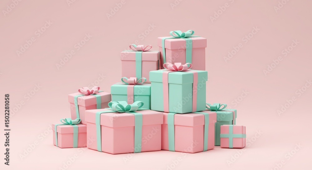 Obraz premium Stack of Gift Boxes