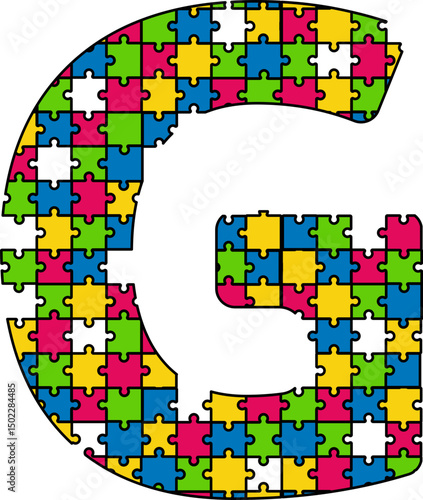 Puzzle Jigsaw Alphabet Letter