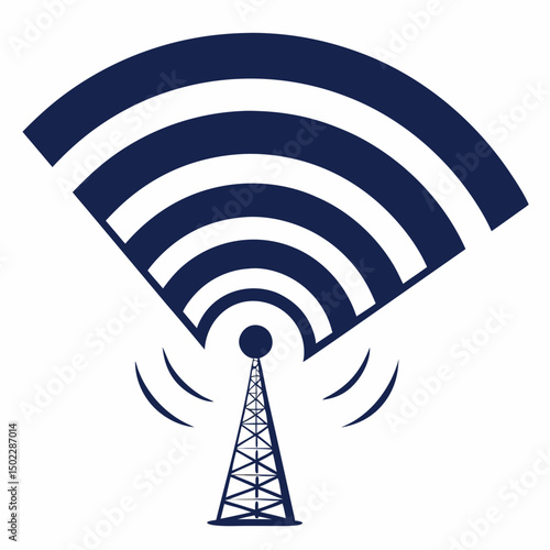 wifi symbol icons, vector .white background