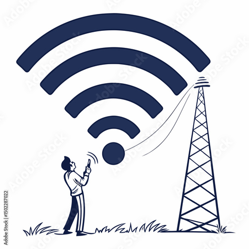 wifi symbol icons, vector .white background