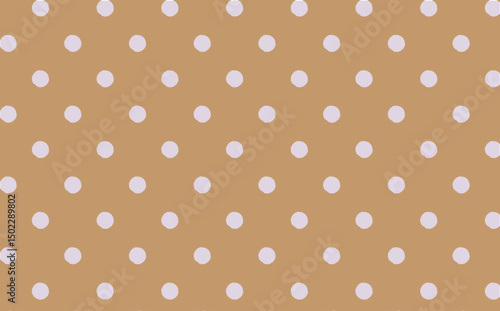 seamless polka dots pattern brown color page