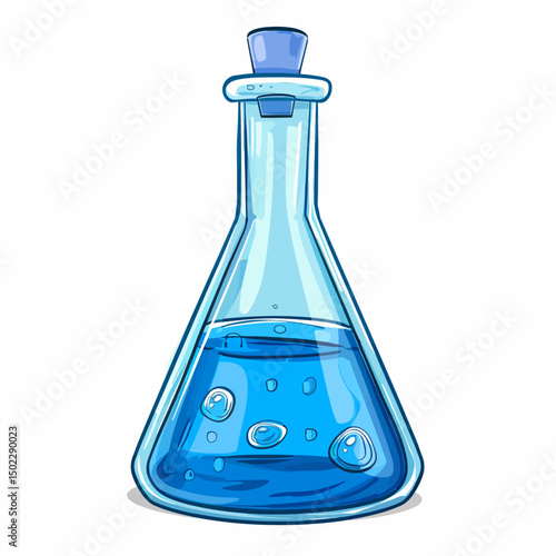 Volumetric flask illustration 