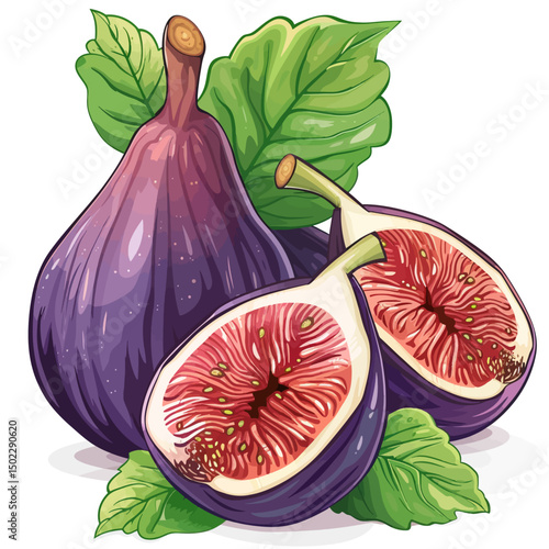 Figs isolated on white 