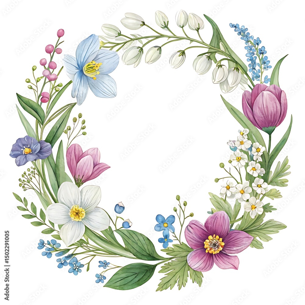 Obraz premium frame of flowers