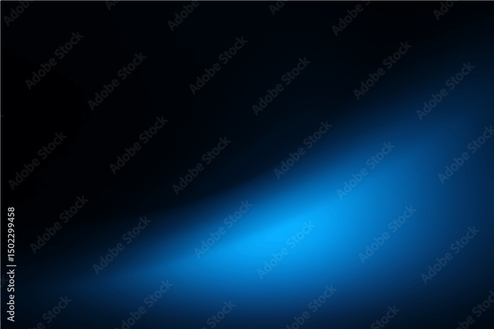 Obraz premium Abstract bright blue light waves illuminate a dark abstract background with energy and motion.