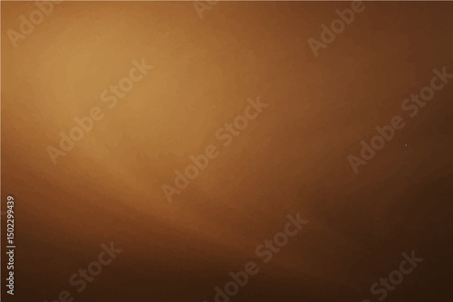 Abstract smooth brown chocolate vector illustration with a golden wave pattern and soft light.