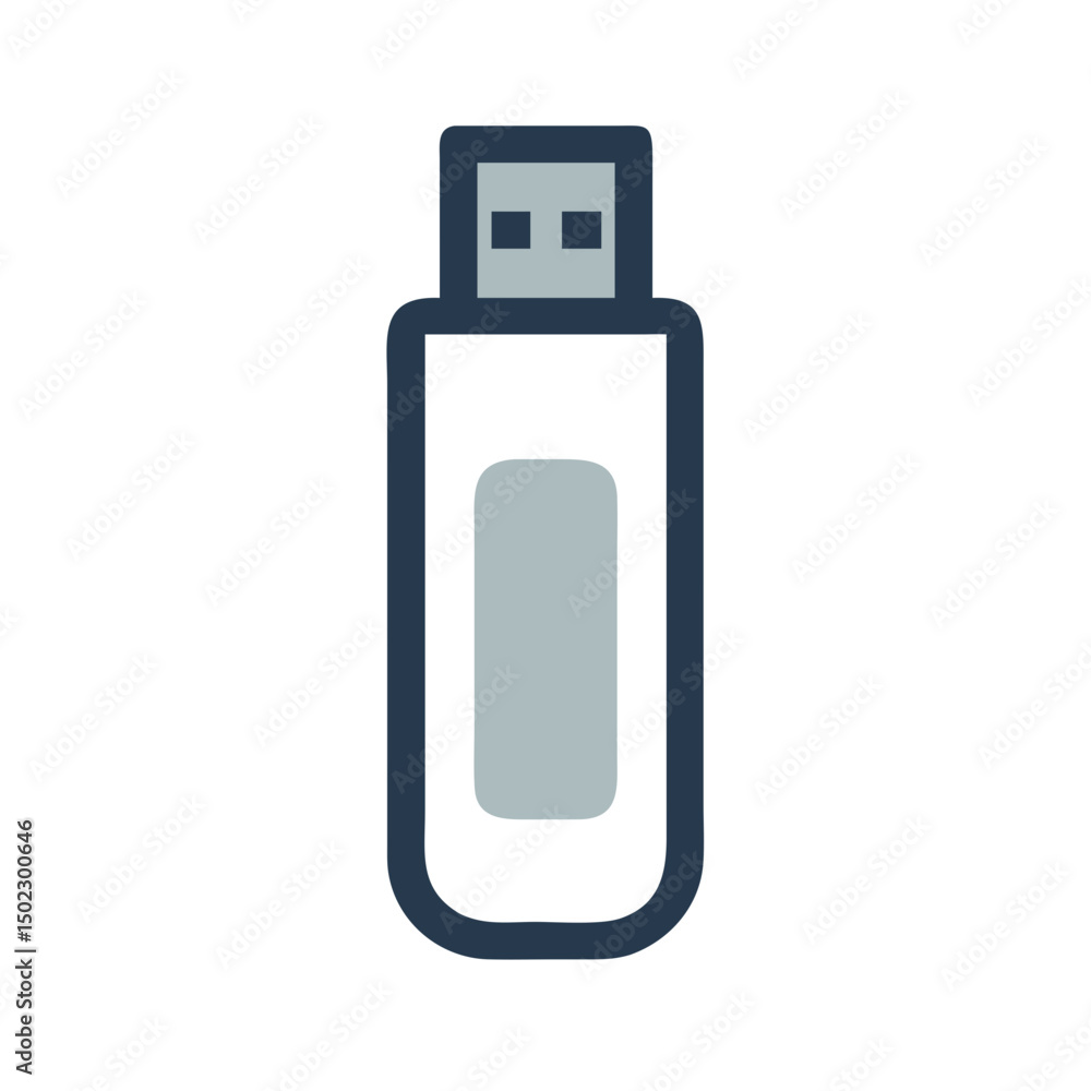 USB drive icons, vector .white background USB drive icons, vector .white background