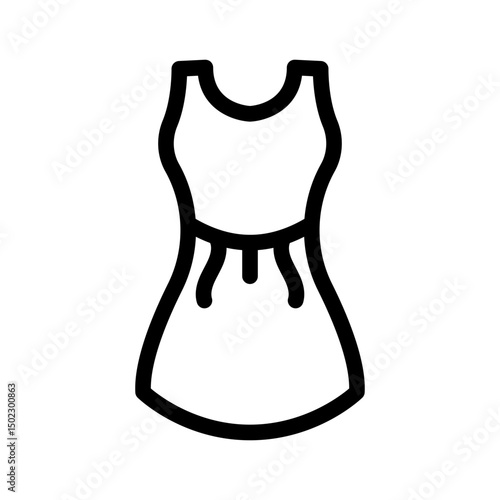 woman dress birthday outline style