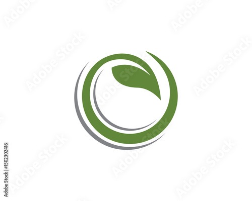  leaf green nature logo and symbol template Vector ..