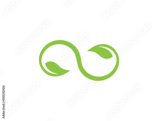  leaf green nature logo and symbol template Vector ..
