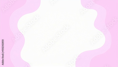 Abstract Pink Wave Frame Background Perfect for Feminine Designs