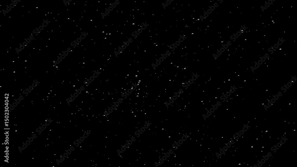 Winter snow - falling snow animation, seamless loop. Gentle snow dropping overlay animation. snowflakes bokeh and snowfall.
Realistic Snow Falling Animation on a Dark Background. Blurry Snow. 4K