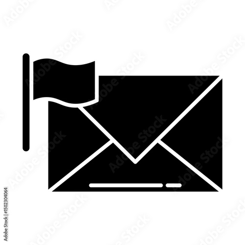 report email glyph icon