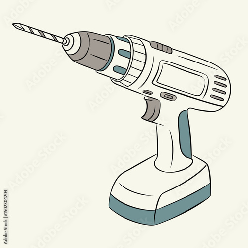 drill icons, vector .white background