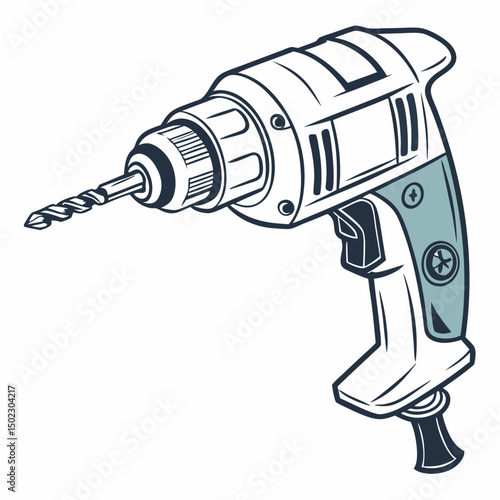 drill icons, vector .white background