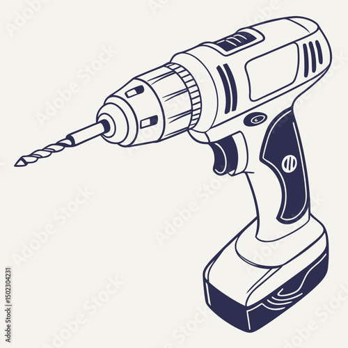 drill icons, vector .white background