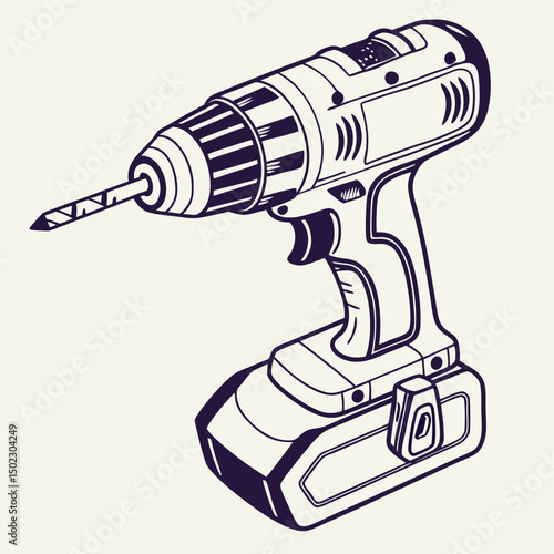 drill icons, vector .white background