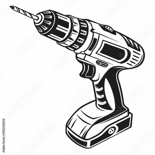 drill icons, vector .white background