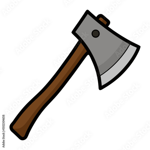 axe isolated on white background