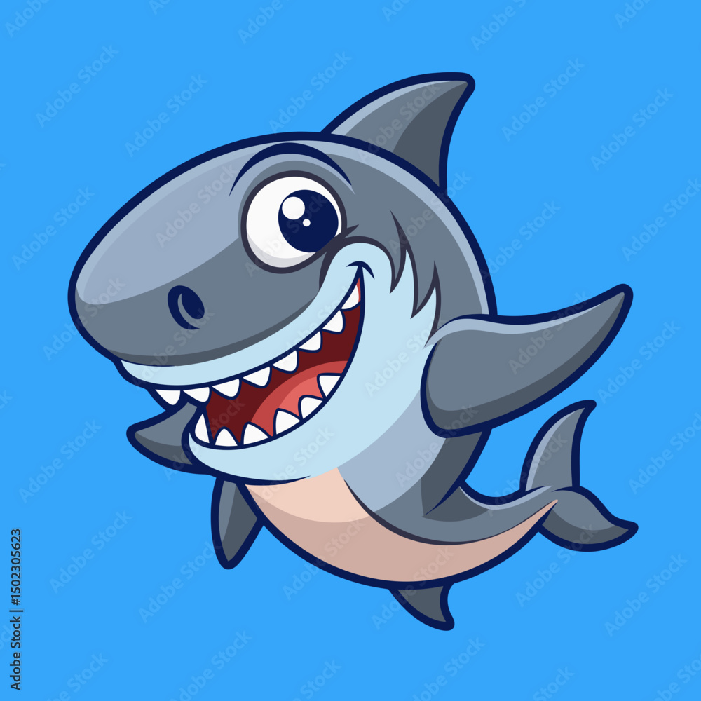 Cartoon Sharks Comic Shark Animals. Cartoon Sharks Comic Shark Animals.