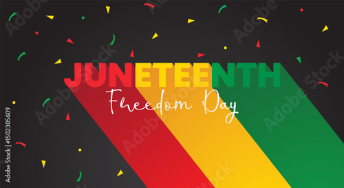 Juneteenth freedom day. Celebrating Freedom