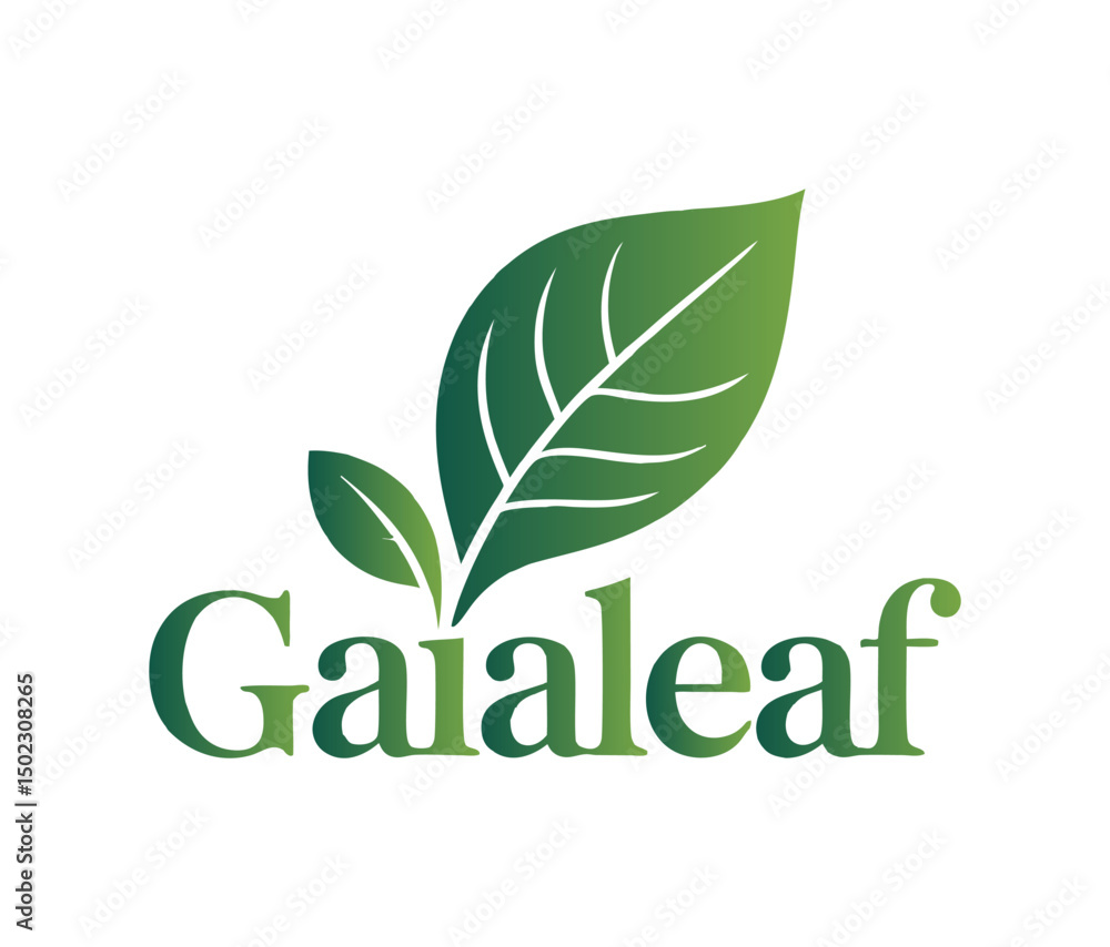 Gaialeaf Logo - Natural Leaf Design Gaialeaf Logo - Natural Leaf Design