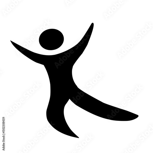 Jumping Figure Illustration