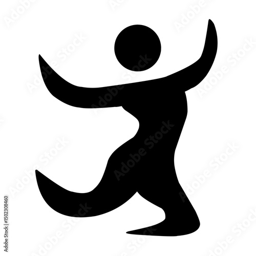 Jumping Figure Illustration