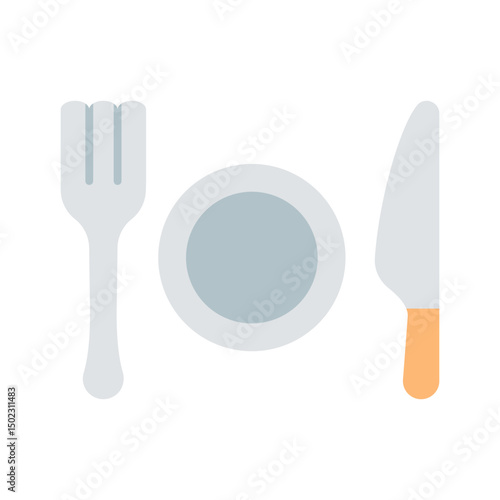 cutlery flat style