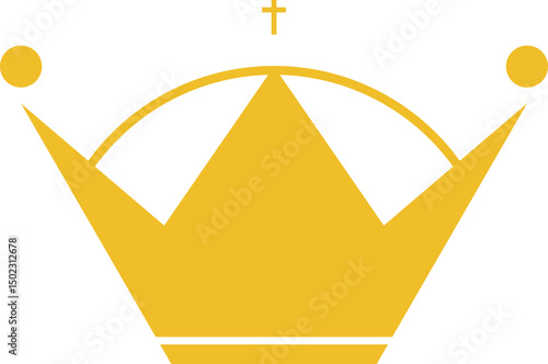 Simple Crown Icon Element